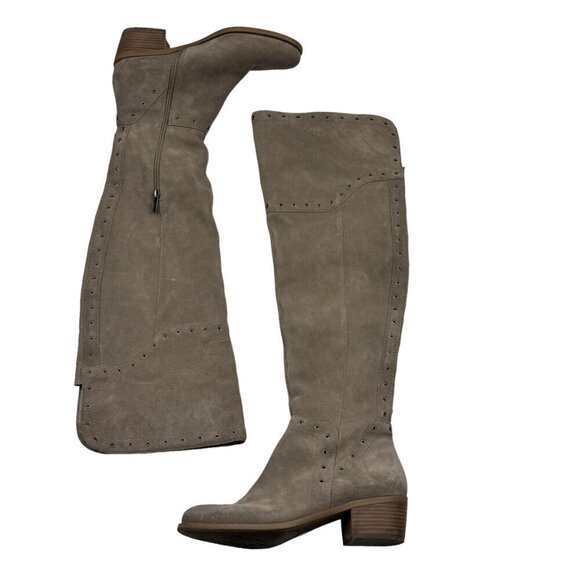 Vince Camuto Tan Bestan Over-the-Knee Suede Boots Women's Size 9 - Picture 3 of 12